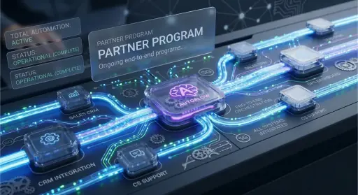 Partner plan visual for long-term automation partnership.