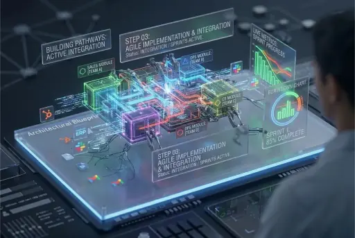Implementation and deployment pipeline for automation release.