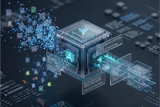 Data pipeline and reporting dashboard infrastructure.